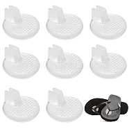 Gorgecraft 10 Pairs Silicone No Slip Flip Flop Pads, Forefoot Padding Inserts Gel Pads, Clear, 36x17mm(AJEW-GF0005-30)