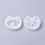 DIY Quicksand Jewelry Puppy Silicone Molds, Shaker Molds Resin Casting Molds, For UV Resin, Epoxy Resin Jewelry Making, Corgi Dog Hip, White, 47.2x55.7x12mm(DIY-WH0148-65)