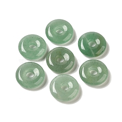 Natural Green Aventurine Pendants, Donut/Pi Disc Charms, 15~16x4~5mm, Hole: 4~5mm(G-C066-02G)