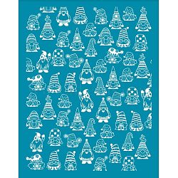 Silk Screen Printing Stencil, for Painting on Wood, DIY Decoration T-Shirt Fabric, Gnome Pattern, 100x127mm(DIY-WH0341-184)