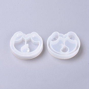 DIY Quicksand Jewelry Puppy Silicone Molds, Shaker Molds Resin Casting Molds, For UV Resin, Epoxy Resin Jewelry Making, Corgi Dog Hip, White, 47.2x55.7x12mm
