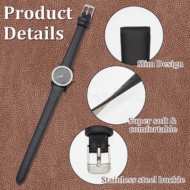 2 Sets 2 Colors Leather Textured Watch Bands(AJEW-FG0003-83)-4