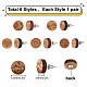 Natural Wood Stud Earrings(EJEW-SC0001-22P)-2