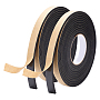 SUPERFINDINGS Strong Adhesion EVA Sponge Foam Rubber Tape, Anti-Collision Seal Strip, Black, 20x5mm, 5m/roll