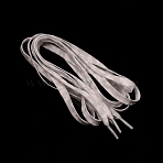 Flat Smooth Polyester Shoelaces, Tie-Dye Shoe Laces, with Plastic Aglets, for Shoe Accessories, Gainsboro, 1120~1240x8x1mm(AJEW-WH0250-23G)
