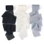 3 Rolls 3 Colors Polyester Ribbon, for Garment Accessories, Gift Decoration, Mixed Color, 2 inch(50mm), about 5.00 Yards(4.57m)/Roll, 1roll/color(OCOR-TA0003-28C)