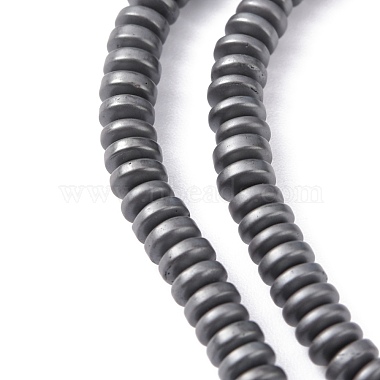 Matte Style Electroplate Non-magnetic Synthetic Hematite Beads Strands(G-M007-77)-3