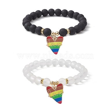 Colorful Heart Synthetic Turquoise Bracelets