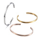 Bracelets de manchette en 304 acier inoxydable(BJEW-K173-02)-1