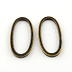 Oval Tibetan Style Alloy Linking Rings(TIBE-Q046-33AB-LF)-1