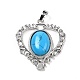 Pendentifs de turquoise synthétique(G-I322-04P-04)-2