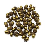 Acorn Foam Display, with Plant Leaf, for Home Display Decorations, Gold, 25~45x15~30mm, 50pcs/bag(DJEW-WH0015-21A)