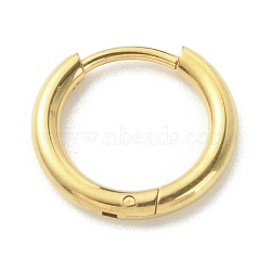 316L Surgical Stainless Steel Huggie Hoop Earrings for Girl Women, Golden, 12 Gauge, 14x2mm, Pin: 0.9mm(EJEW-TAC0011-11A-G)