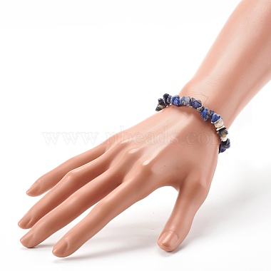 Natural Sodalite Beads Stretch Bracelets for Children(BJEW-JB06388-03)-3