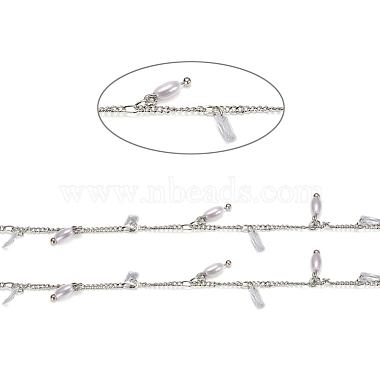 Clear Brass+Cubic Zirconia Curb Chains Chain