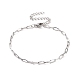 304 Stainless Steel Cable Chain Bracelet for Men Women(BJEW-E031-05F-P)-1