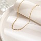 Cubic Zirconia Column Pendant Necklace with Brass Cable Chains(UU3534-1)-4