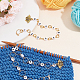 2Pcs 2 Style Bee Charm Knitting Row Counter Chains(HJEW-NB0001-77)-5