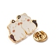 Cute Cat Alloy Enamel Brooch(JEWB-R026-02C)-2