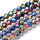 Chapelets de perles en verre galvanoplastique(EGLA-R094-4mm-02)-1