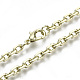 Brass Cable Chains Necklace Making(MAK-N034-004A-14KC)-1