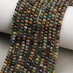 Natural Multicolor Tourmaline Beads Strands, Rondelle, Faceted, 4x2.5~3.5mm, Hole: 0.8mm, about 139pcs/strand, 15.20''(38.6cm)(GG-CBA9722-B03-01)