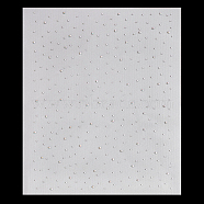 Glitter Hotfix Rhinestone Sheet, Iron on Patches, Hat Decoration, Crystal AB, 340x282x2mm(DIY-WH0308-441A)
