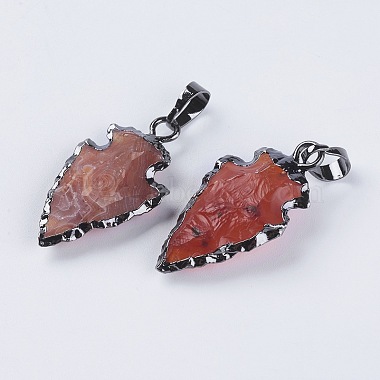 Gunmetal Others Carnelian Pendants