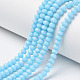 Chapelets de perles en verre opaque de couleur unie(X-EGLA-A034-P8mm-D08)-1