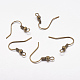 Brass Earring Hooks(X-KK-S075-AB-NF)-1