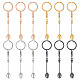 12Pcs 4 Colors Alloy Mini Crown Spoon Pendant Keychain(KEYC-HY0001-15)-1