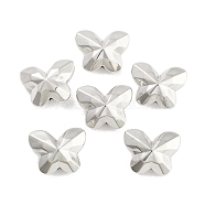 CCB Plastic Beads, Butterfly, Platinum, 15.5x19.5x9mm, Hole: 1.4mm, about 472pcs/500g(CCB-S164-25P)