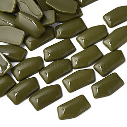 Opaque Acrylic Cabochons, Nuggets, Dark Olive Green, 27x14.5x5mm, about 300pcs/500g(MACR-S373-136-A11)
