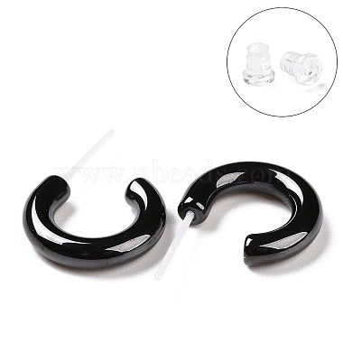 Hypoallergenic Bioceramics Zirconia Ceramic Ring Stud Earrings(EJEW-Z023-02C)-3