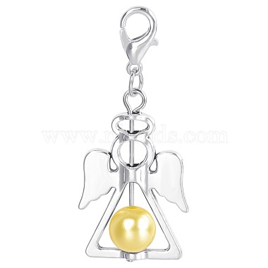 Champagne Yellow Angel & Fairy Alloy Pendant Decorations