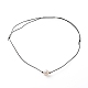 Pearl Luster Plated Round Faceted Natural Agate Pendant Necklace(NJEW-JN03657-01)-1