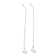 Long Chain with Plastic Pearl Dangle Stud Earrings(EJEW-A067-11P)-4