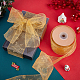 Transparent Single Face Chiffon Ribbon for Christmas(OCOR-WH0071-008B)-4