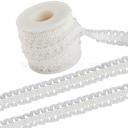 10 Yards Polyester Elastic Lace Trim for Jewelry Making, Garment Accessories, White, 3/4 inch(20mm)(OCOR-GF0002-92B)