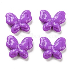 Opaque Acrylic Beads,  Butterfly, Dark Orchid, 17.5x20.5x6mm, Hole: 1.6mm, 410pcs/500g(OACR-B013-12)