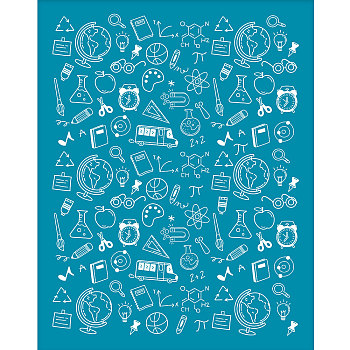 Silk Screen Printing Stencil, for Painting on Wood, DIY Decoration T-Shirt Fabric, Study Supplies Pattern, 100x127mm