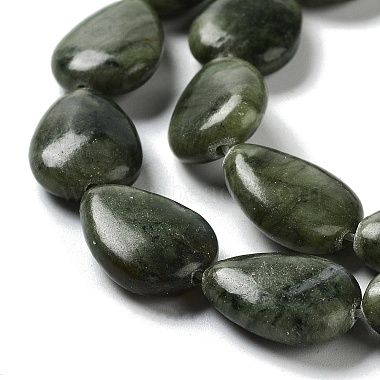 Natural Teardrop Xinyi Jade/Chinese Southern Jade Beads Strands(G-L242-16)-4