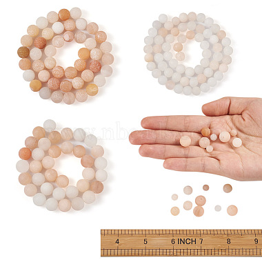 Yilisi 3 Strands 3 Style Natural Pink Aventurine Beads Strands(G-YS0001-13)-4