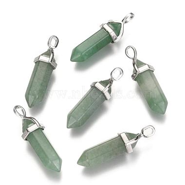 Natural Mixed Gemstone Double Terminated Pointed Pendants(G-F295-04)-2