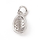 Brass Micro Pave Clear Cubic Zirconia Egg Charms(ZIRC-F132-52P)-2