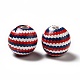 Independence Day Theme Printed Natural Wooden Beads(WOOD-L020-B02)-2