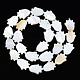 Eau douce naturelle de coquillage perles brins(SHEL-S278-04-A01)-2