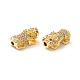 Brass Micro Pave Clear & Orchid Cubic Zirconia Beads(KK-K266-05G)-3