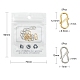 10Pcs 2 Colors 304 Stainless Steel S Hook Clasps(STAS-YW0001-31)-2