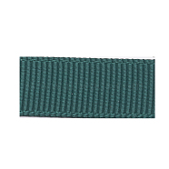 High Dense Polyester Grosgrain Ribbons, Dark Green, 1 inch(25.4mm), about 100yards/roll(OCOR-S112-H-81)